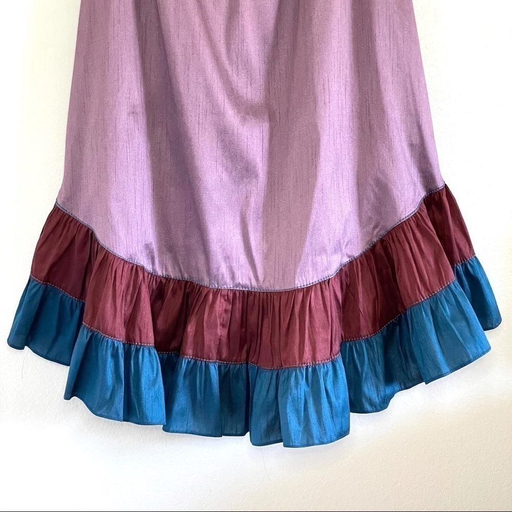 NWT Anthropologie Sachin & Babi Colorblocked Ruffle Wrap Midi Maxi Skirt 4 - Picture 10 of 16